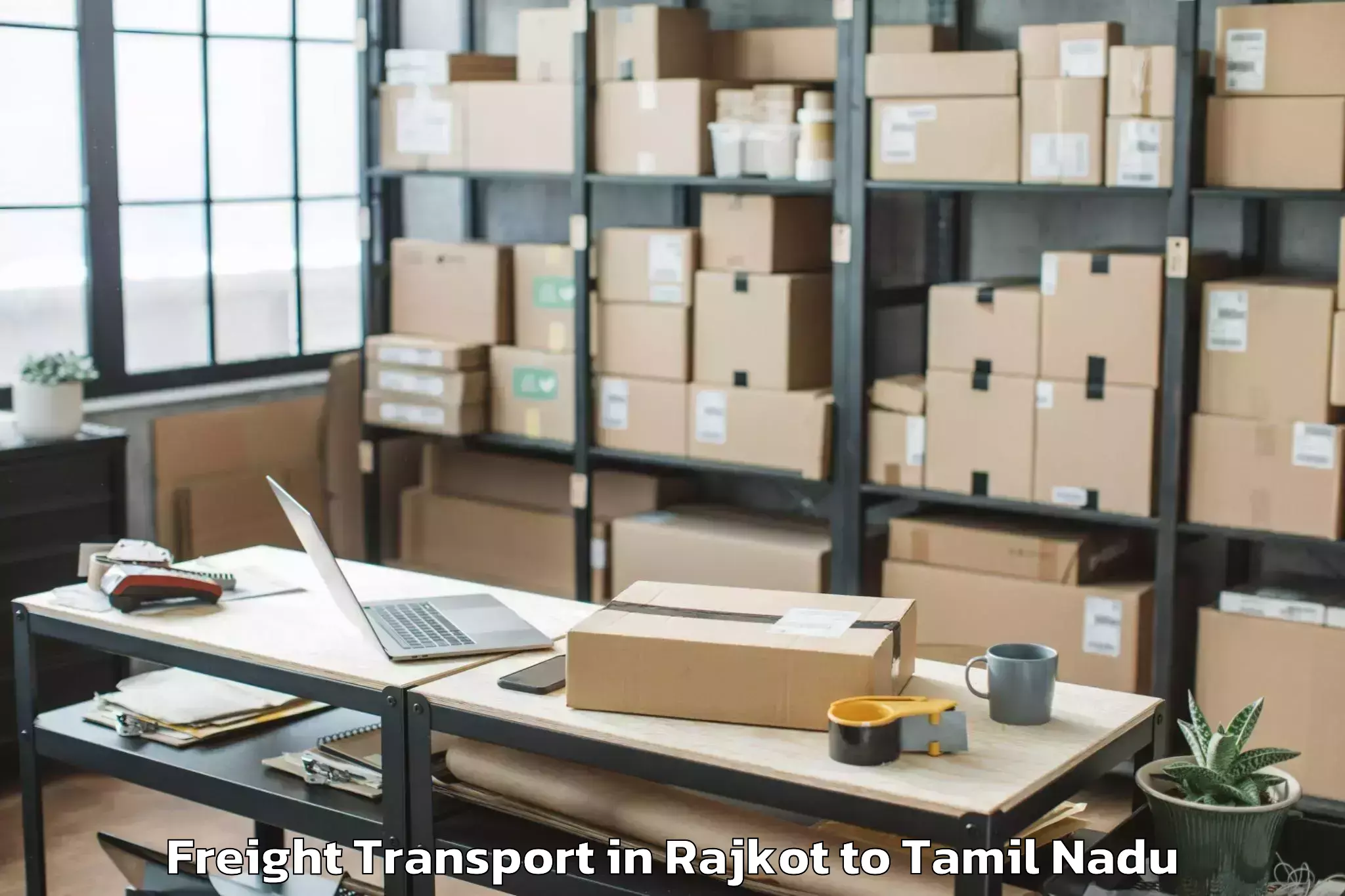 Affordable Rajkot to Thirukkattupalli Freight Transport